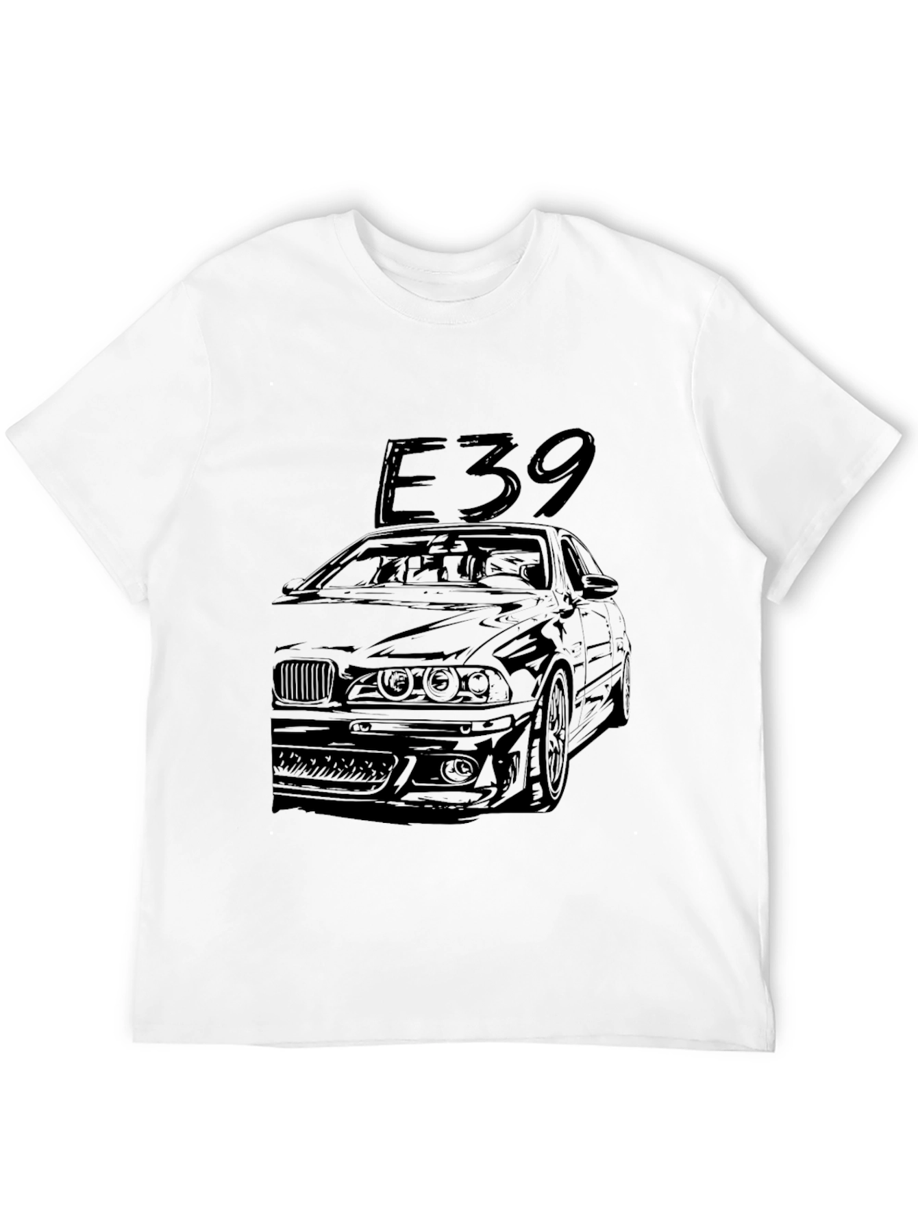 E39 Car Graphic Tee - Black