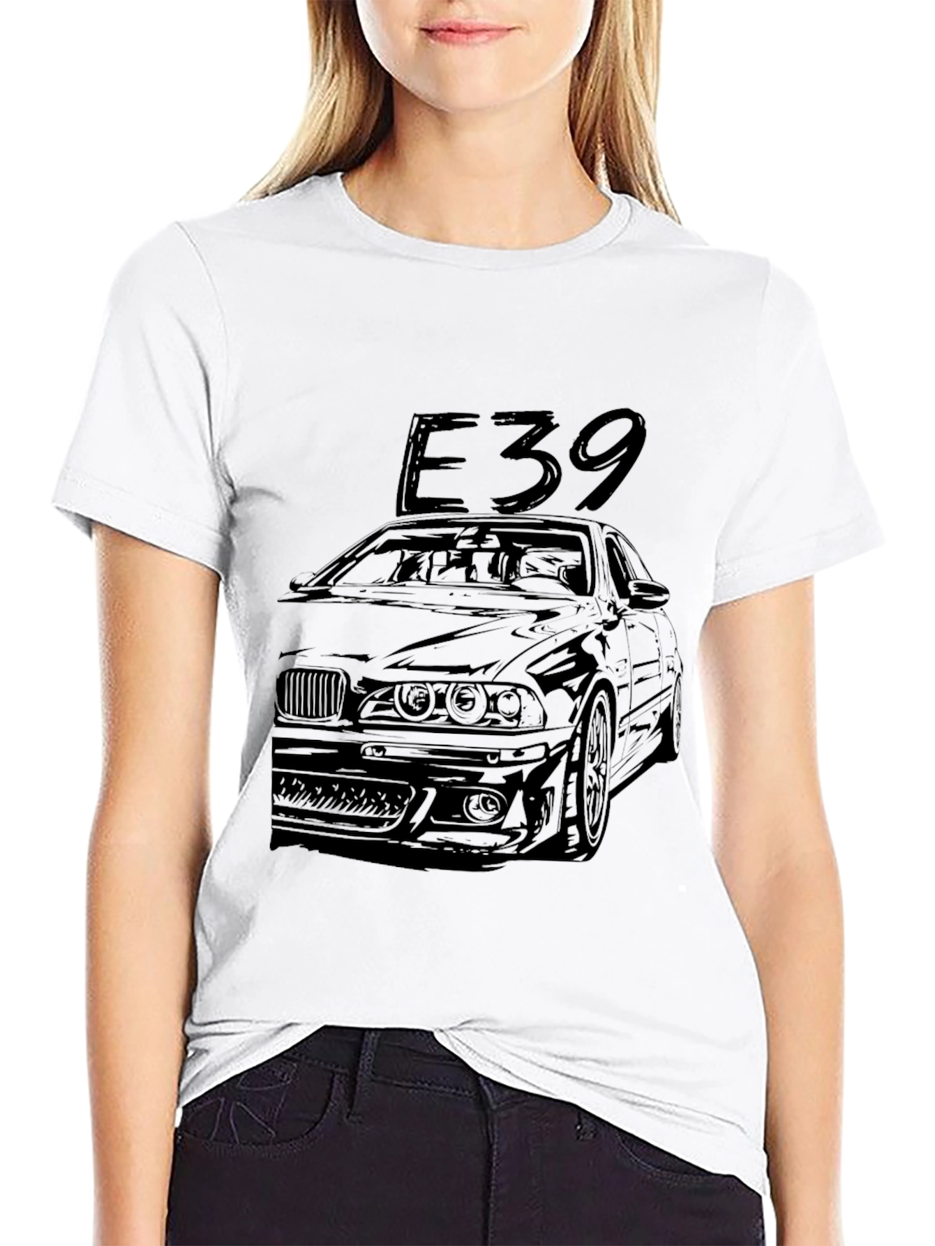 E39 Car Graphic Tee - Black