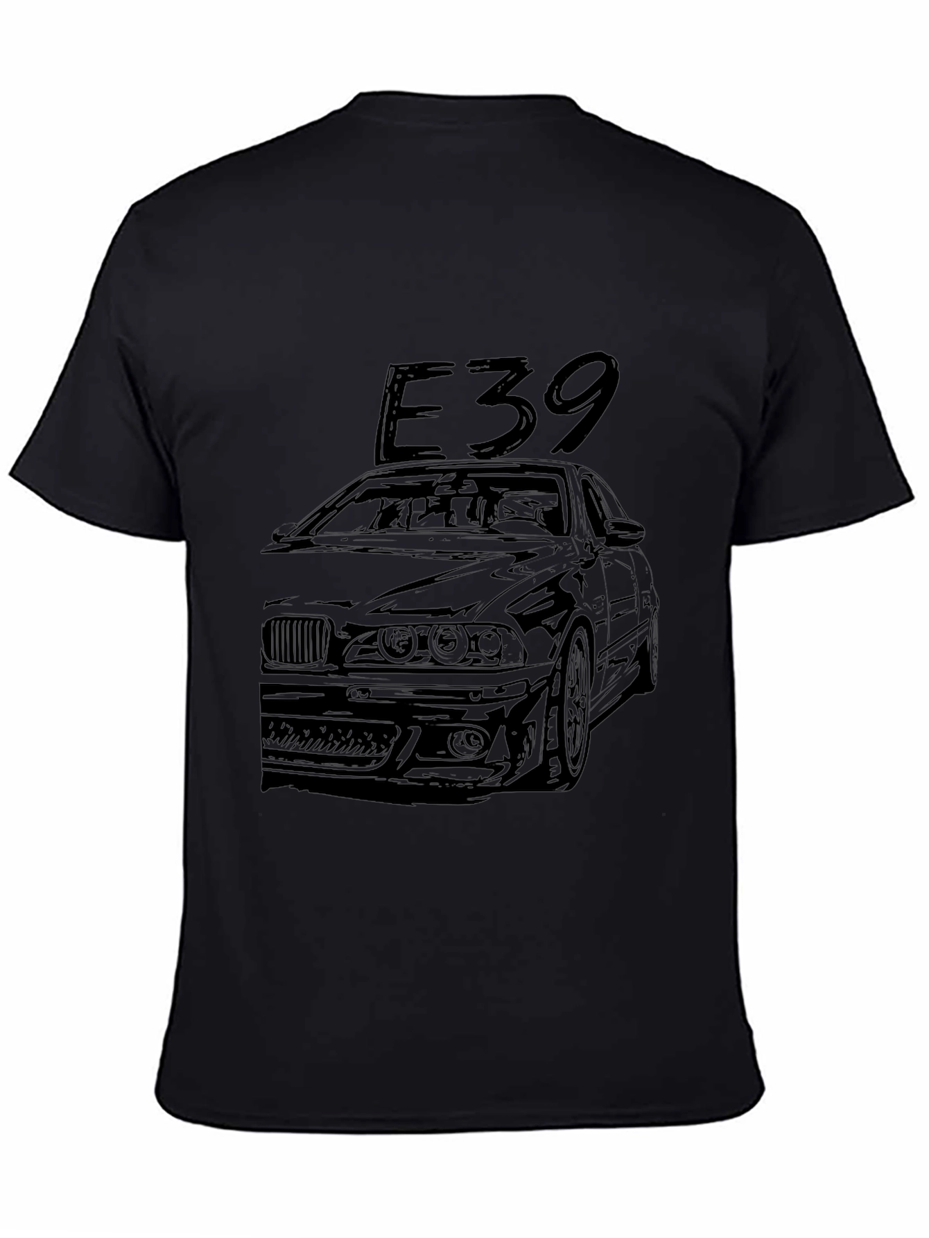 E39 Car Graphic Tee - Black