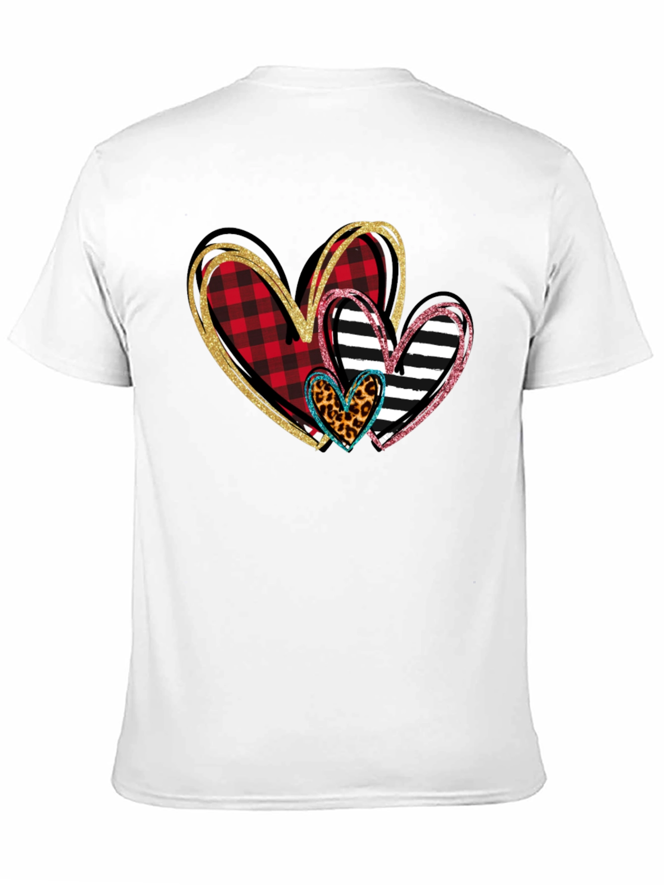 Heart Patterned T-Shirt Valentines Day Shirt