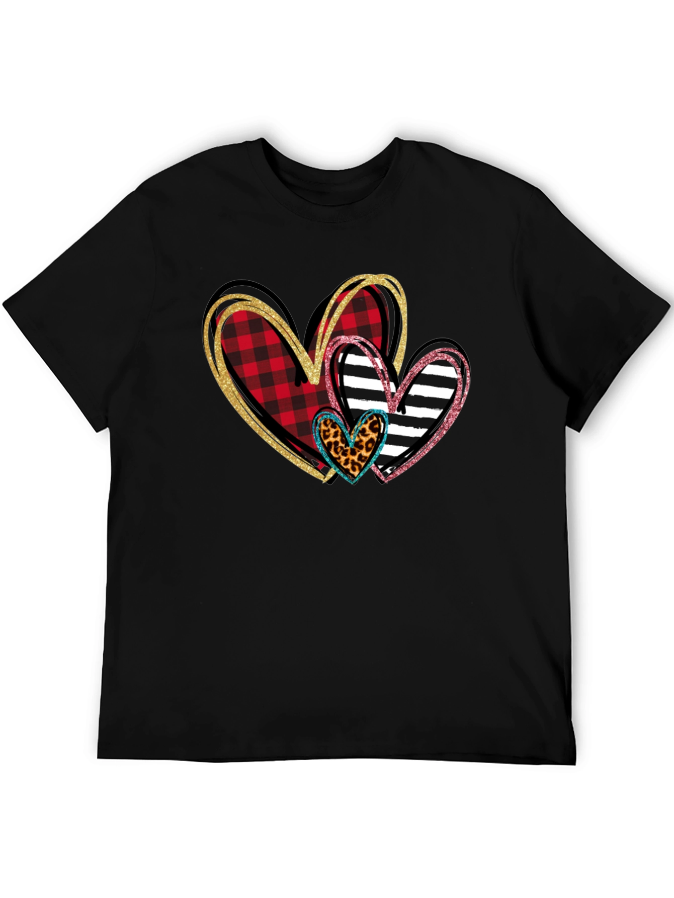 Heart Patterned T-Shirt Valentines Day Shirt