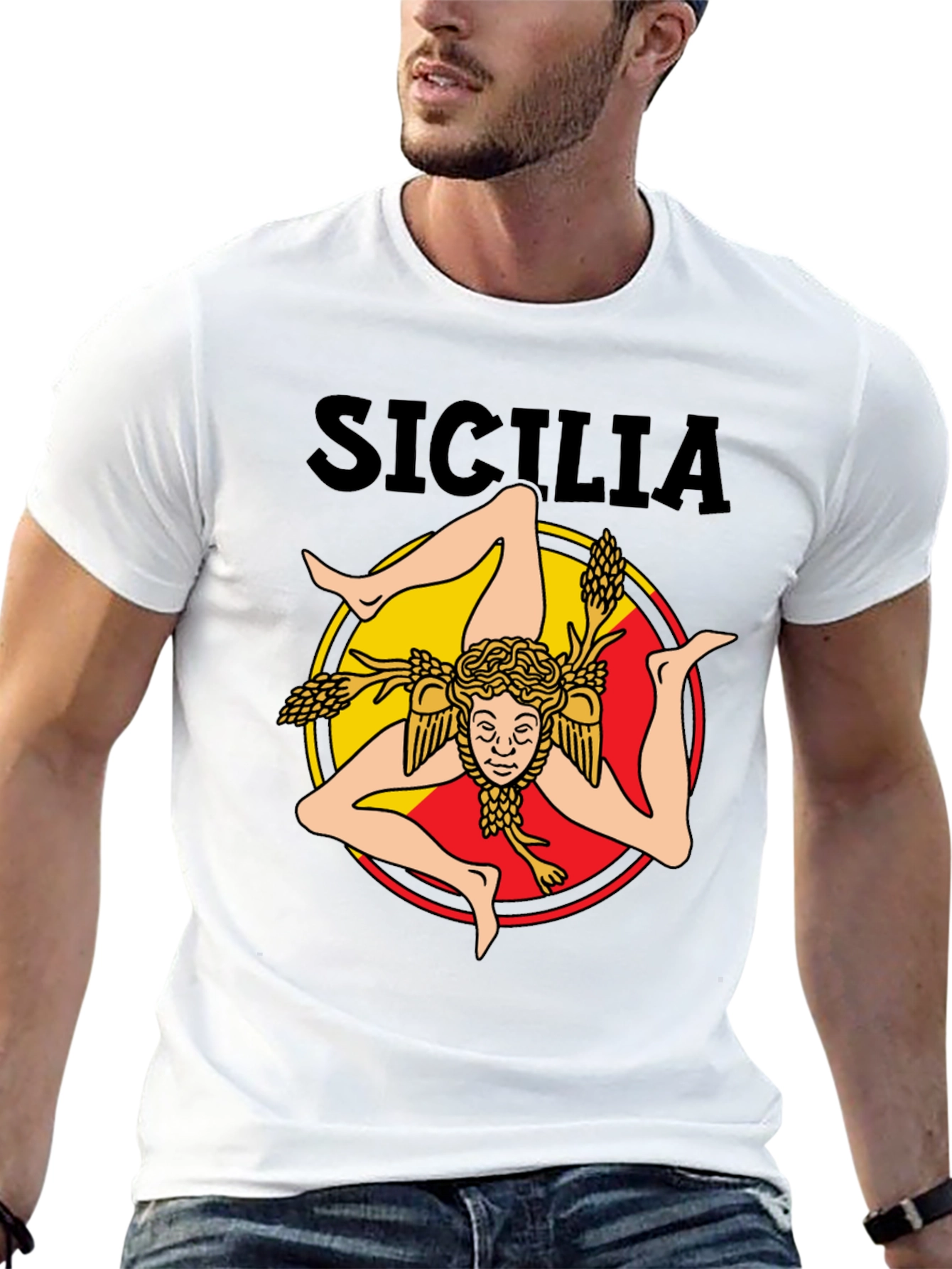 Sicilia Trinacria T-Shirt - Italian Pride