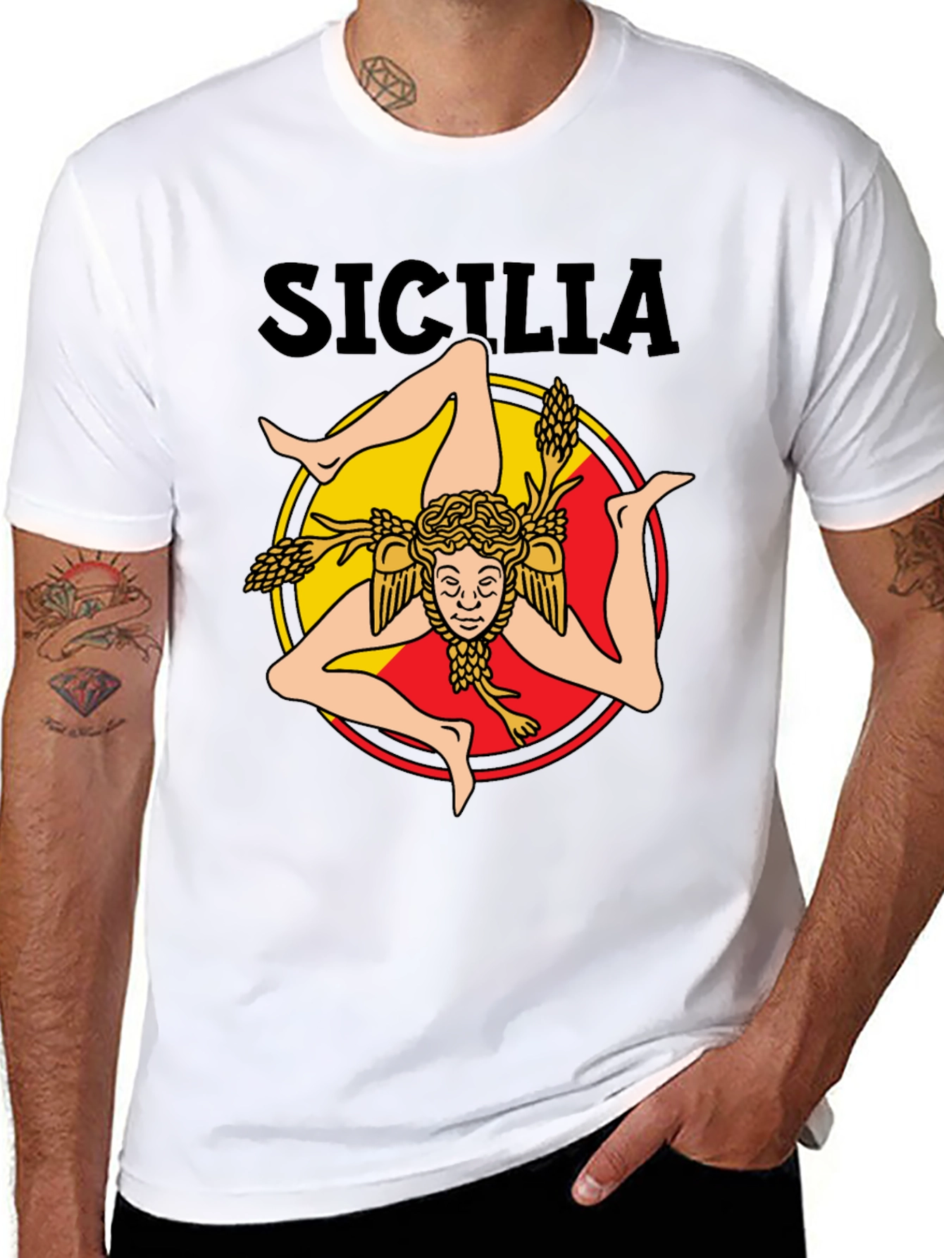 Sicilia Trinacria T-Shirt - Italian Pride