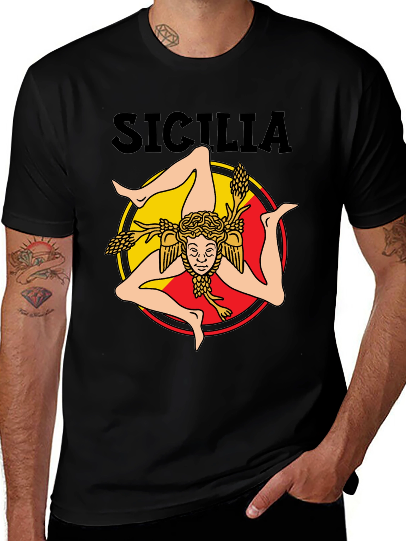 Sicilia Trinacria T-Shirt - Italian Pride