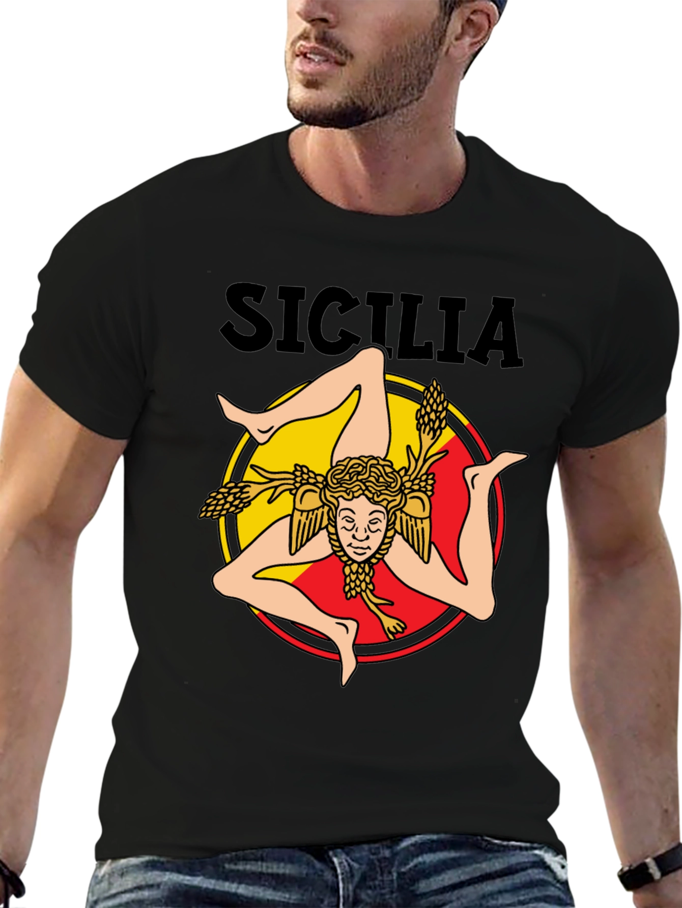 Sicilia Trinacria T-Shirt - Italian Pride