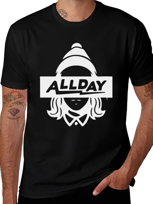 AllDay Graphic Tee - Black Cotton T-Shirt