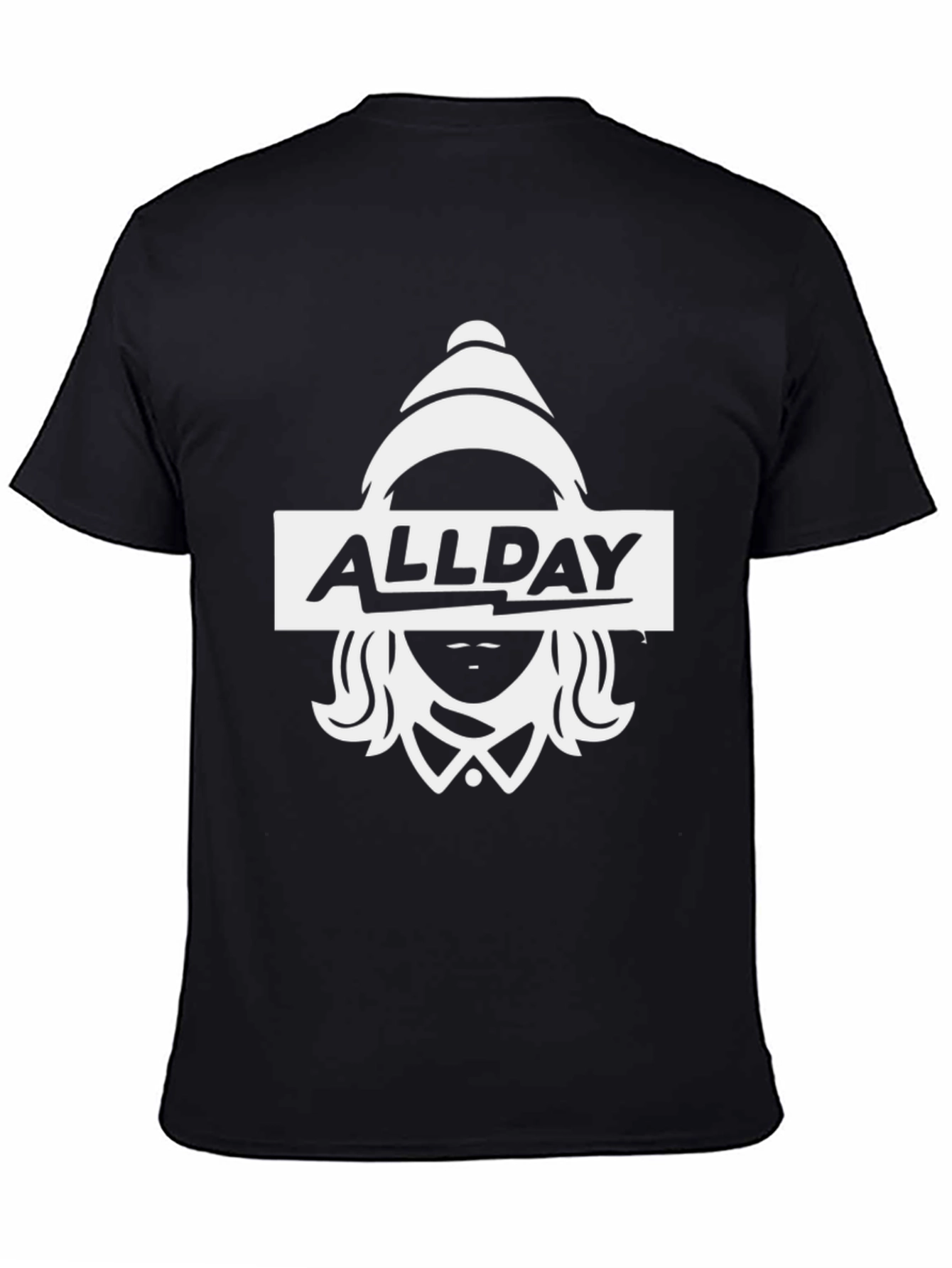 AllDay Graphic Tee - Black Cotton T-Shirt