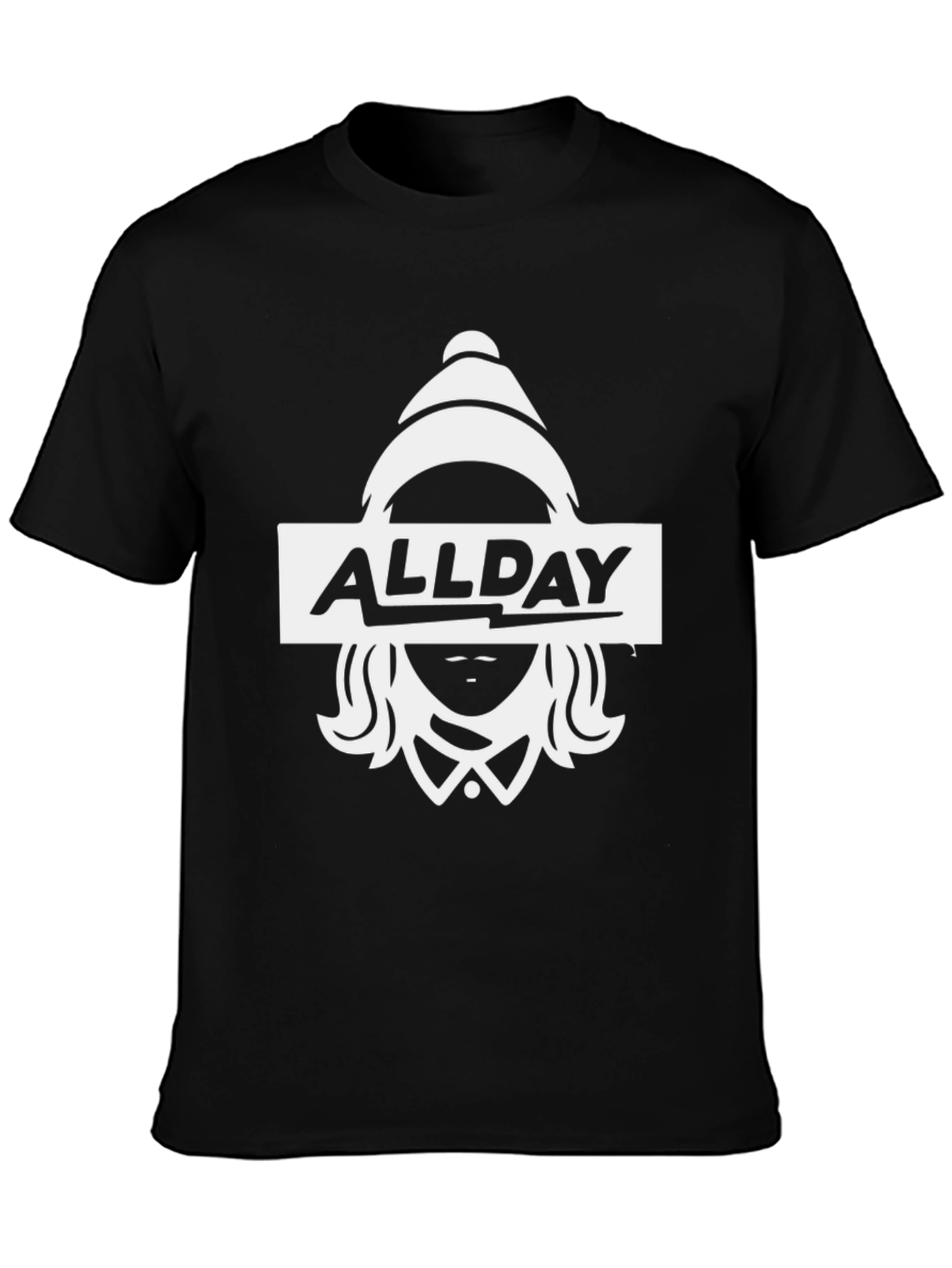 AllDay Graphic Tee - Black Cotton T-Shirt