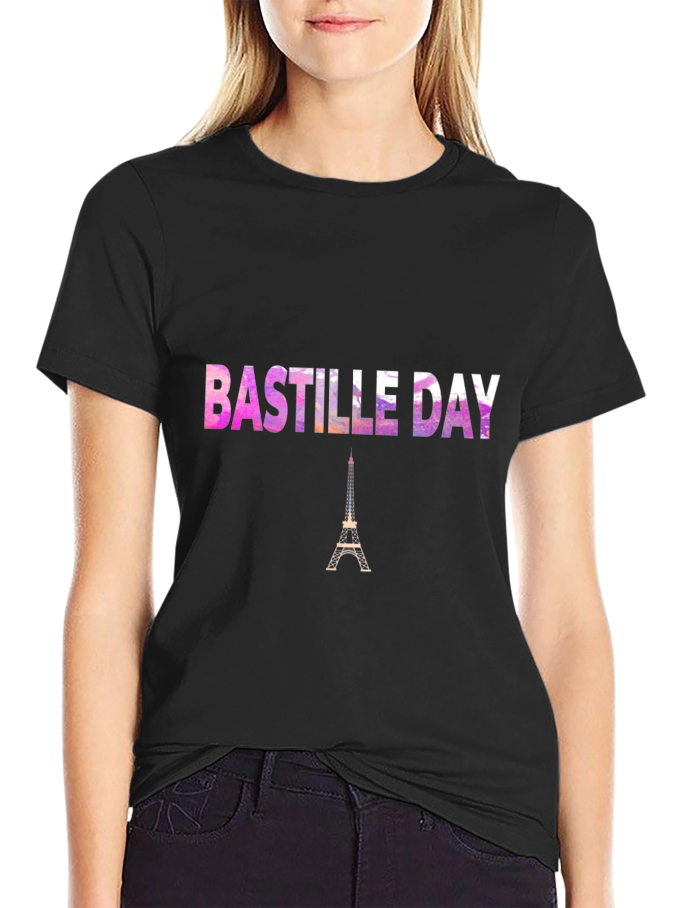 Bastille Day Eiffel Tower Graphic Tee
