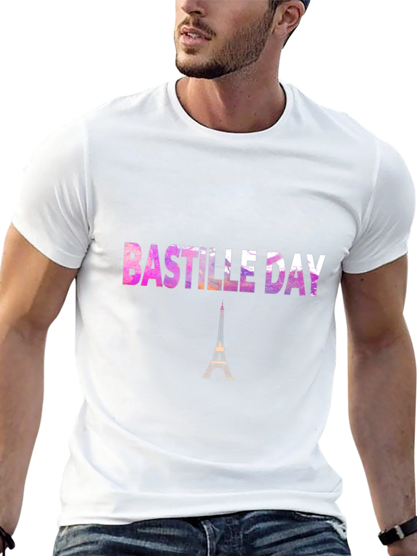 Bastille Day Eiffel Tower Graphic Tee