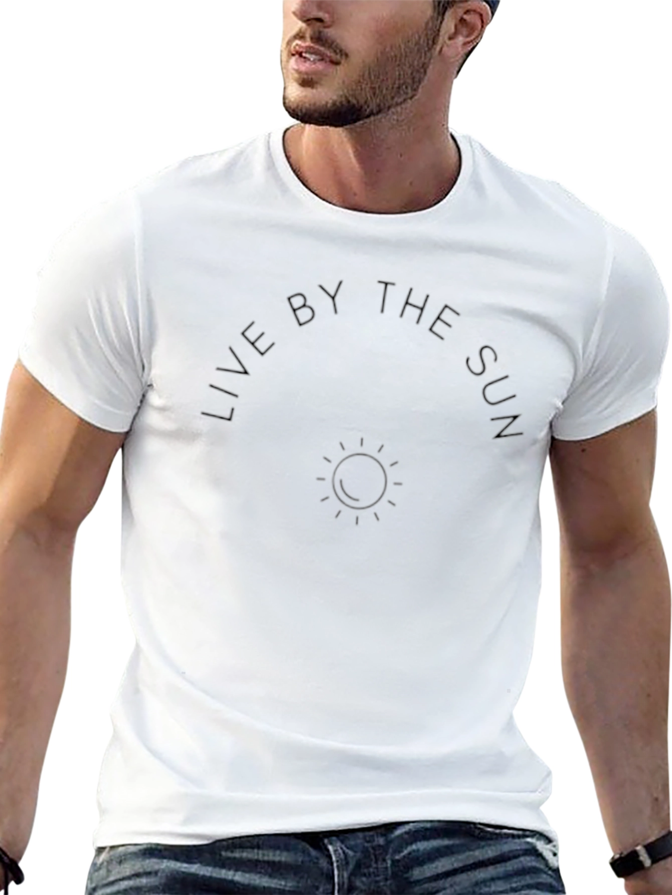 Live By The Sun Graphic Tee - Black