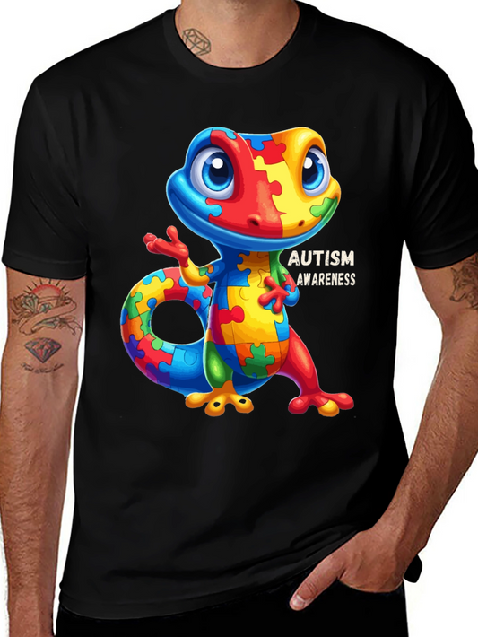 Autism Awareness Lizard Graphic Tee
