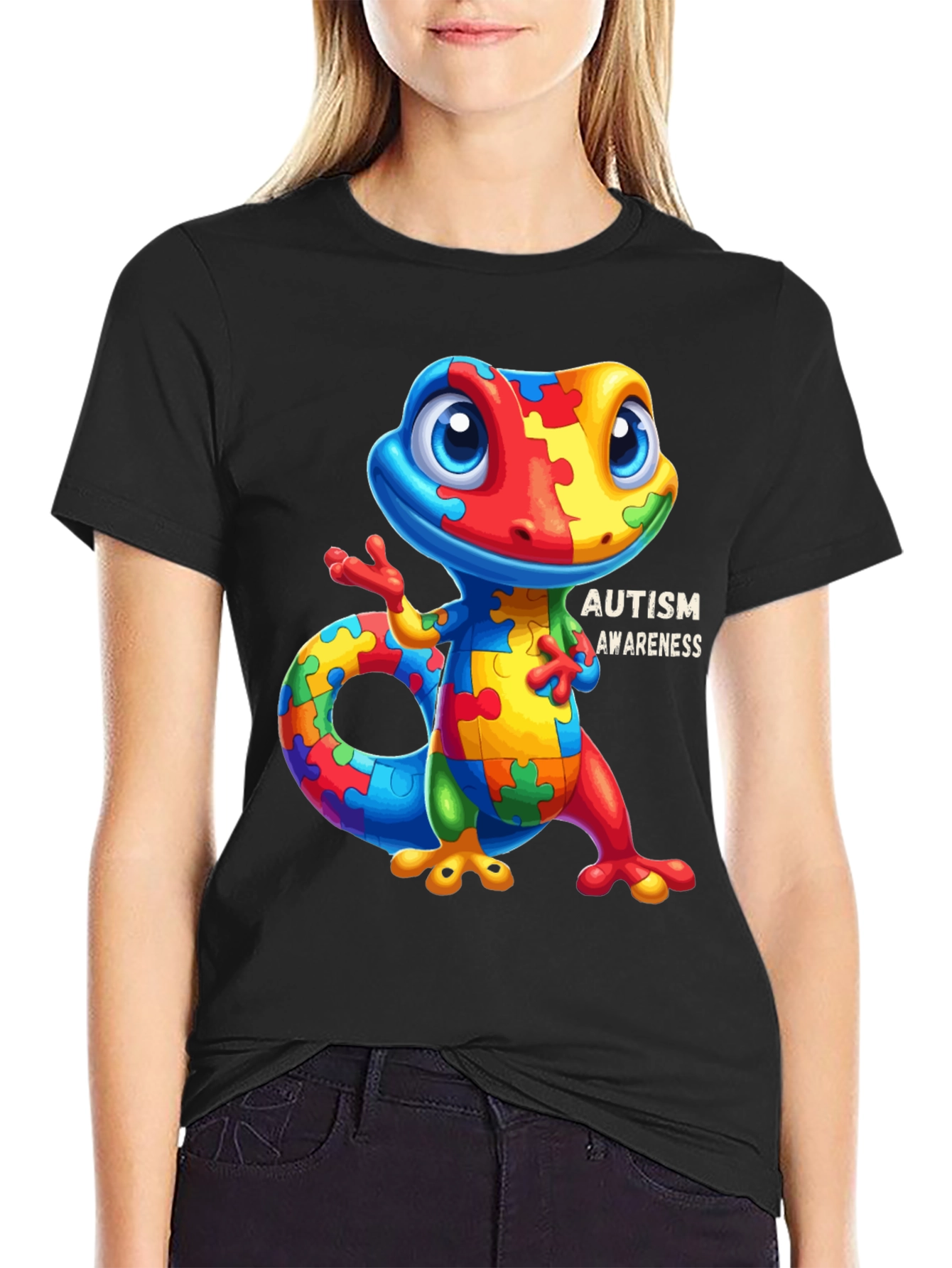 Autism Awareness Lizard Graphic Tee