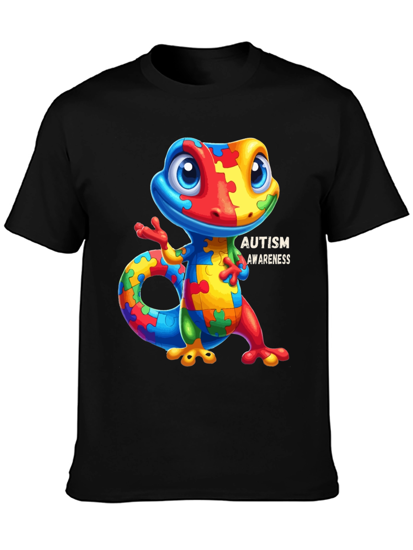 Autism Awareness Lizard Graphic Tee
