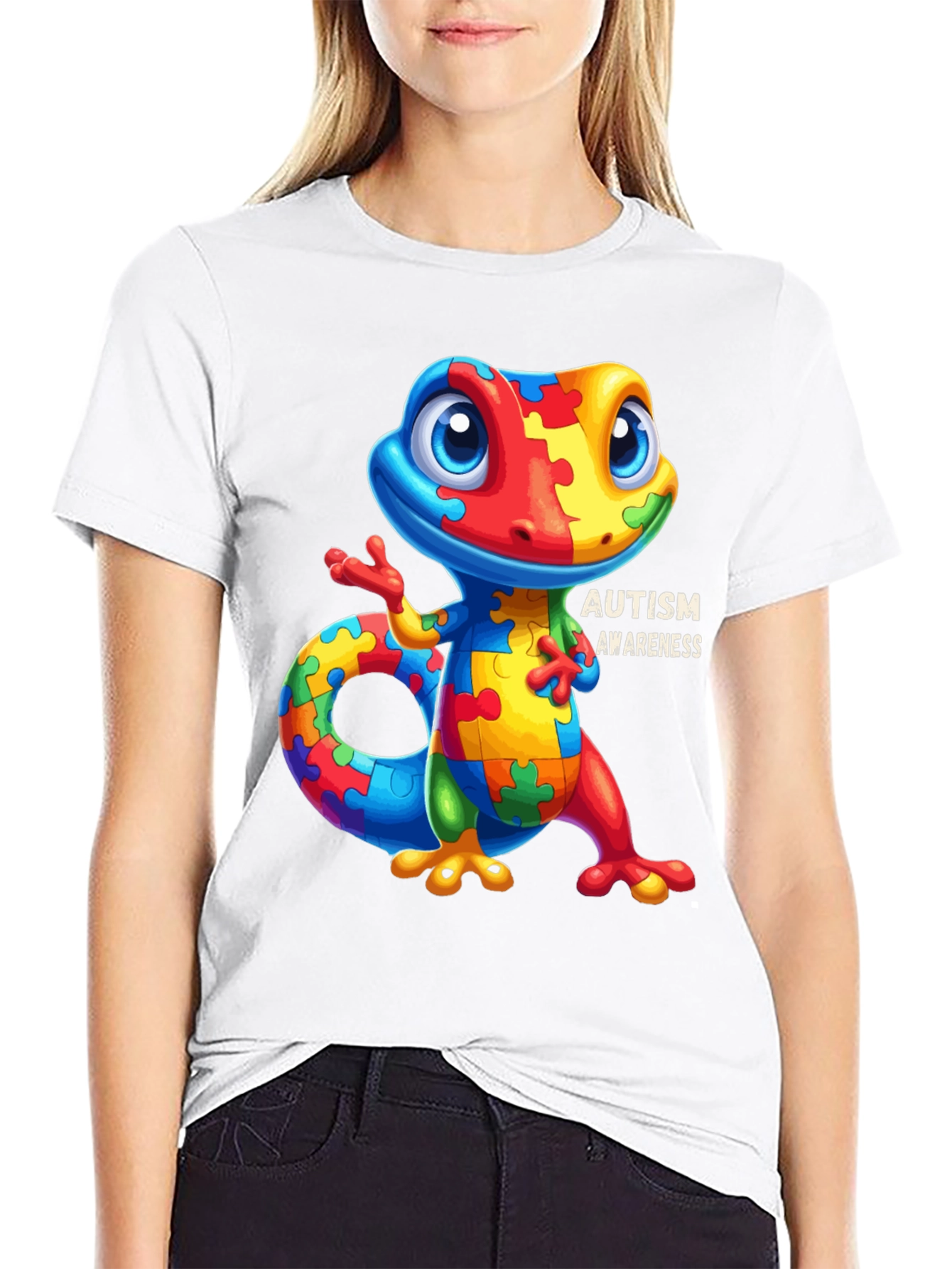 Autism Awareness Lizard Graphic Tee