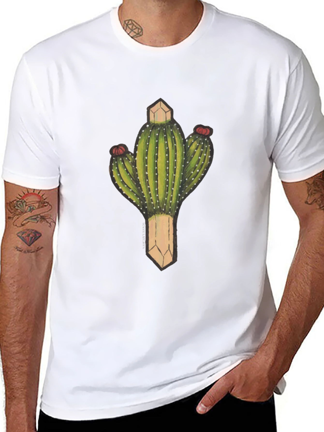 Cactus Graphic Tee - Stylish Mens T-Shirt