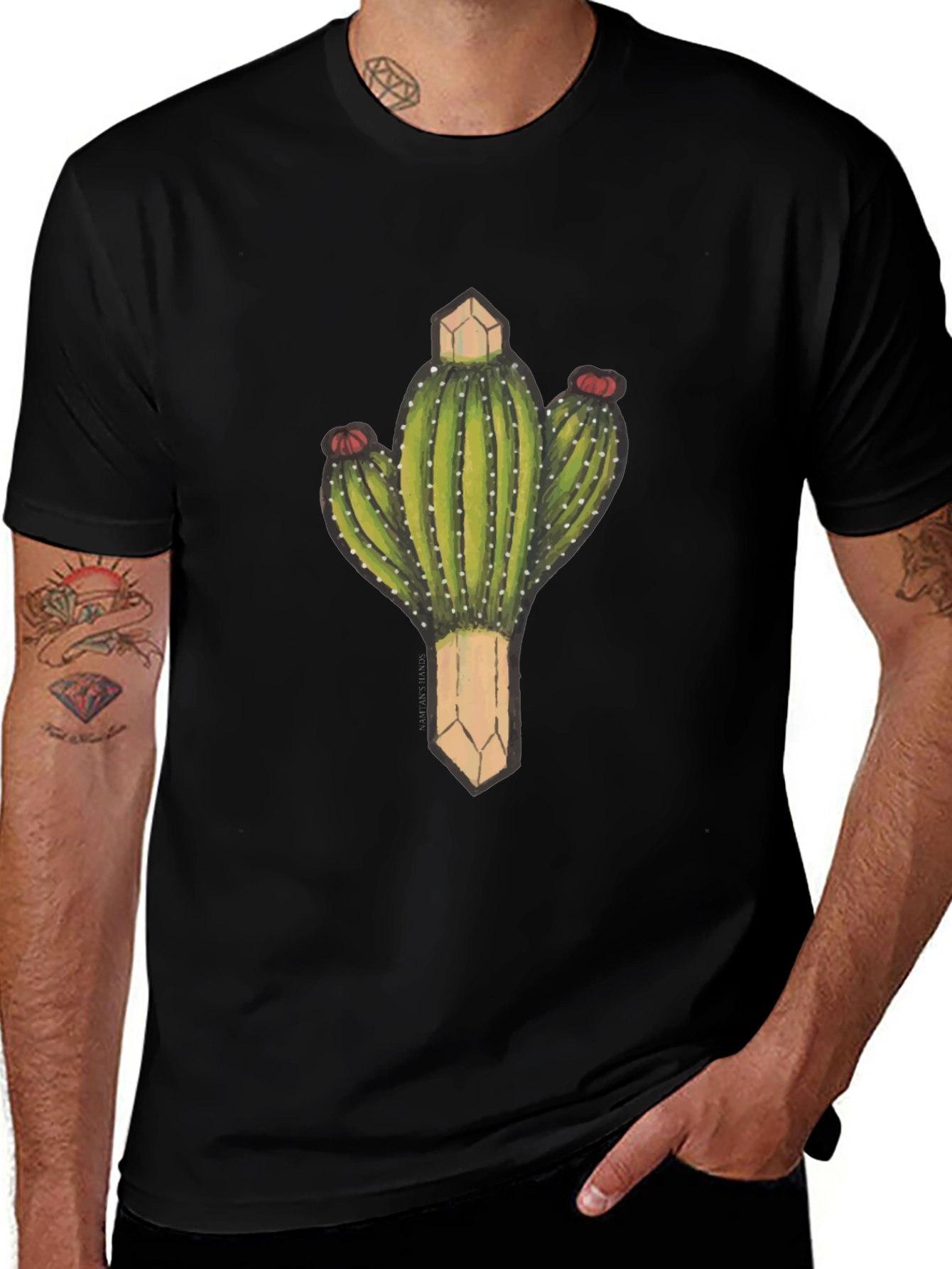 Cactus Graphic Tee - Stylish Mens T-Shirt