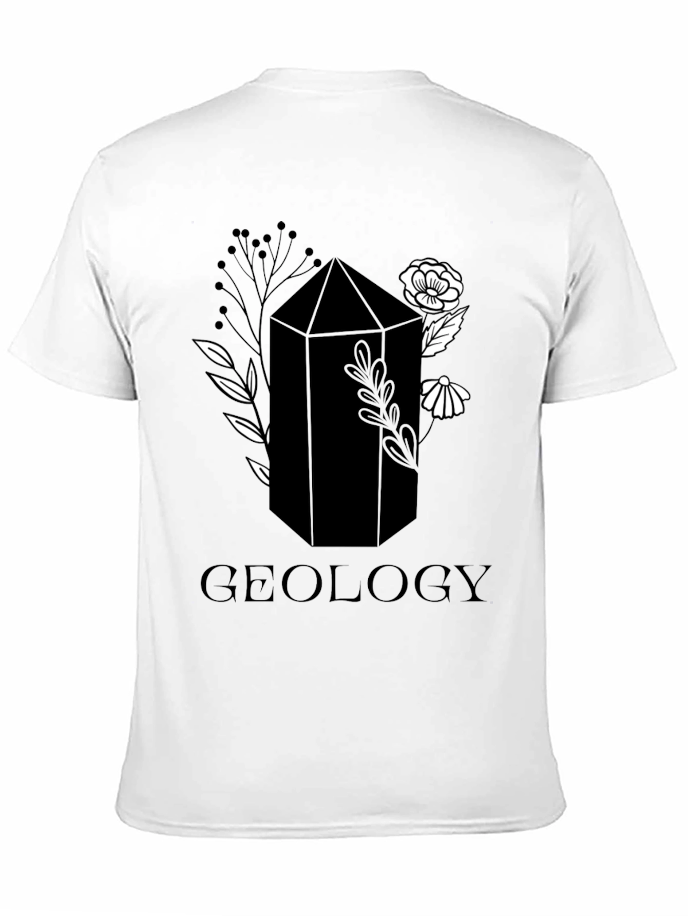 Geology Crystal Graphic Tee - Black