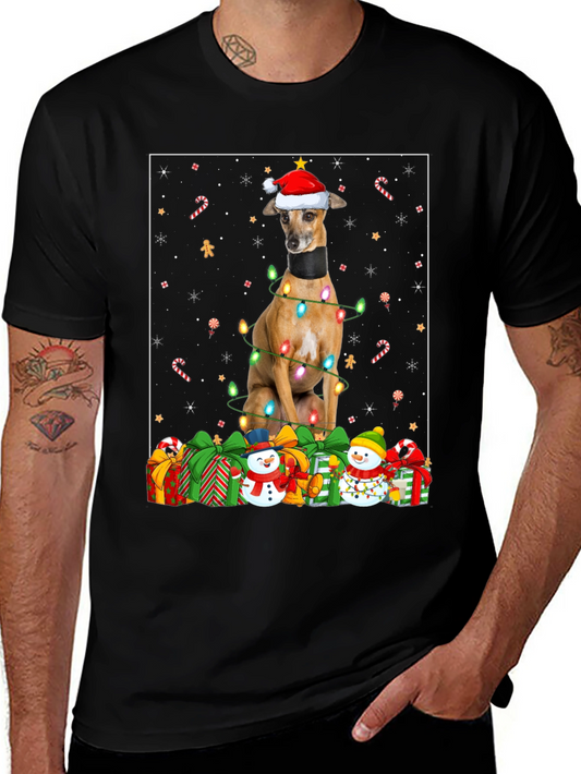 Festive Dog Christmas T-Shirt