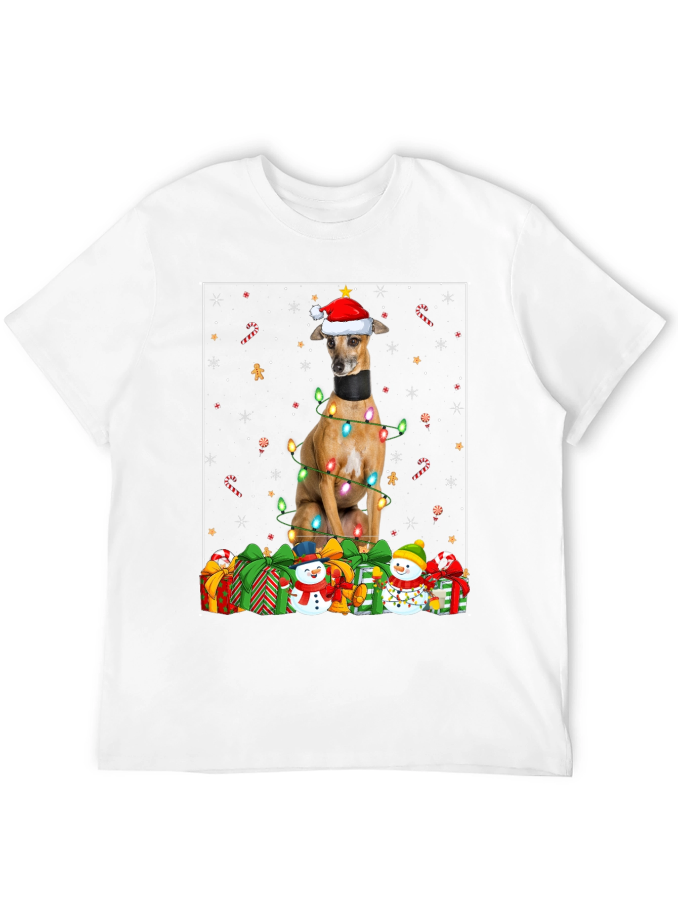 Festive Dog Christmas T-Shirt