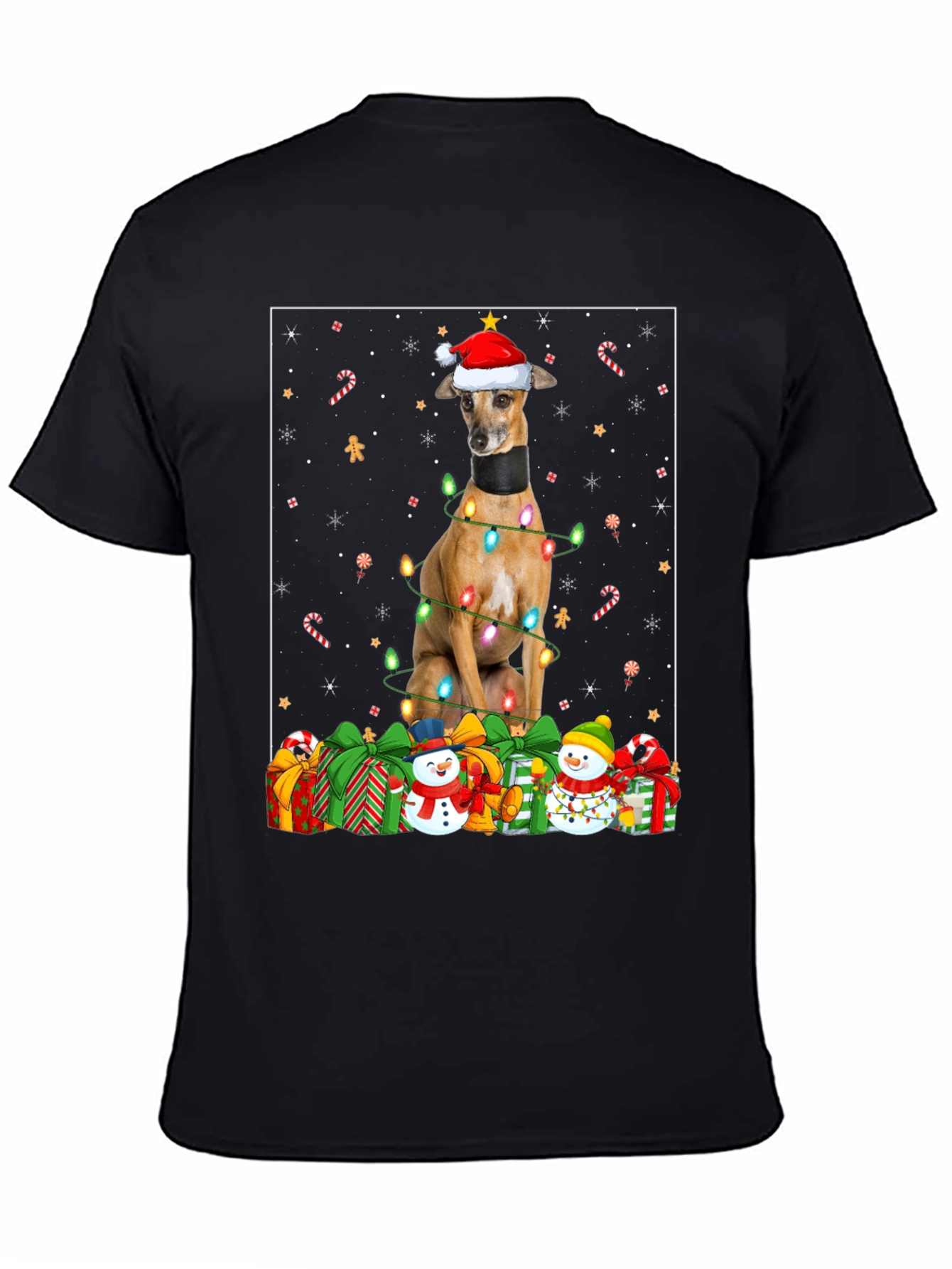 Festive Dog Christmas T-Shirt