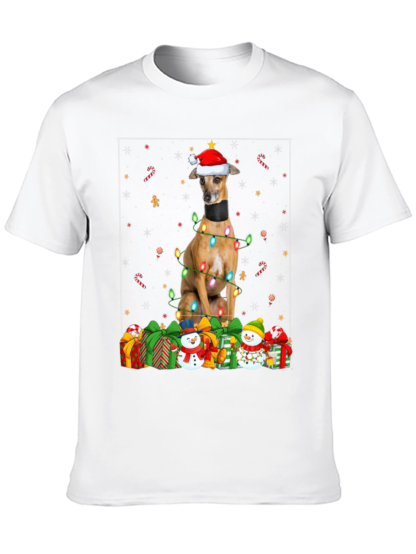 Festive Dog Christmas T-Shirt