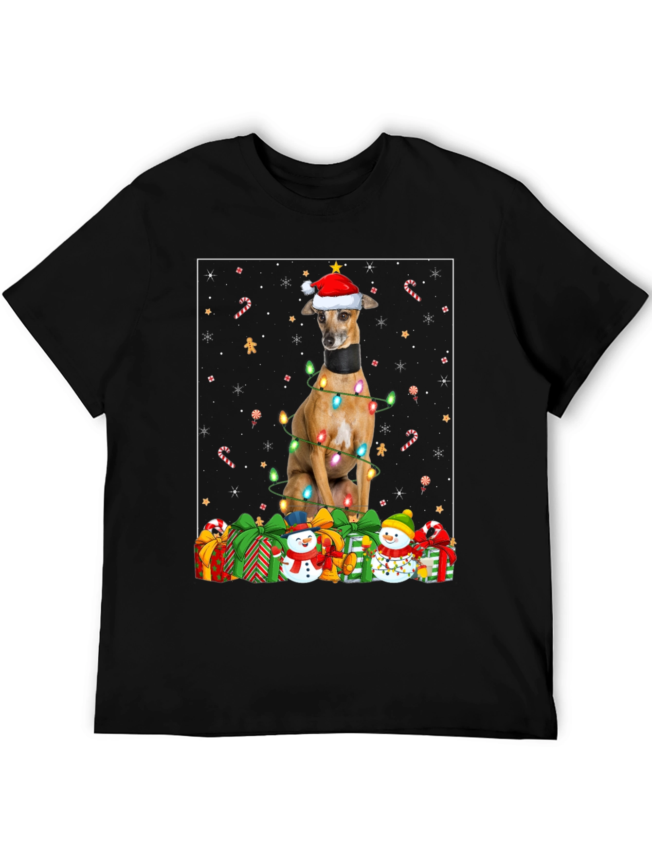 Festive Dog Christmas T-Shirt
