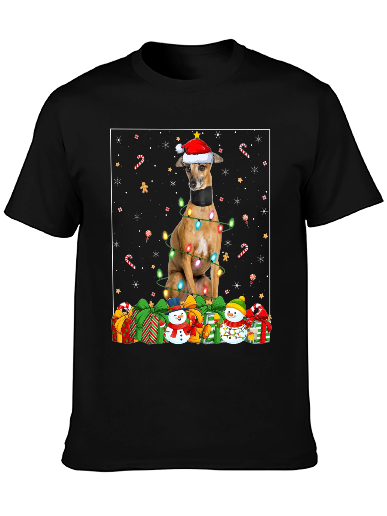 Festive Dog Christmas T-Shirt