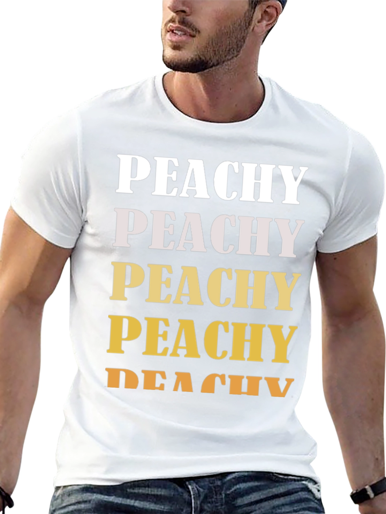 Peachy Graphic Tee - Trendy Casual Shirt