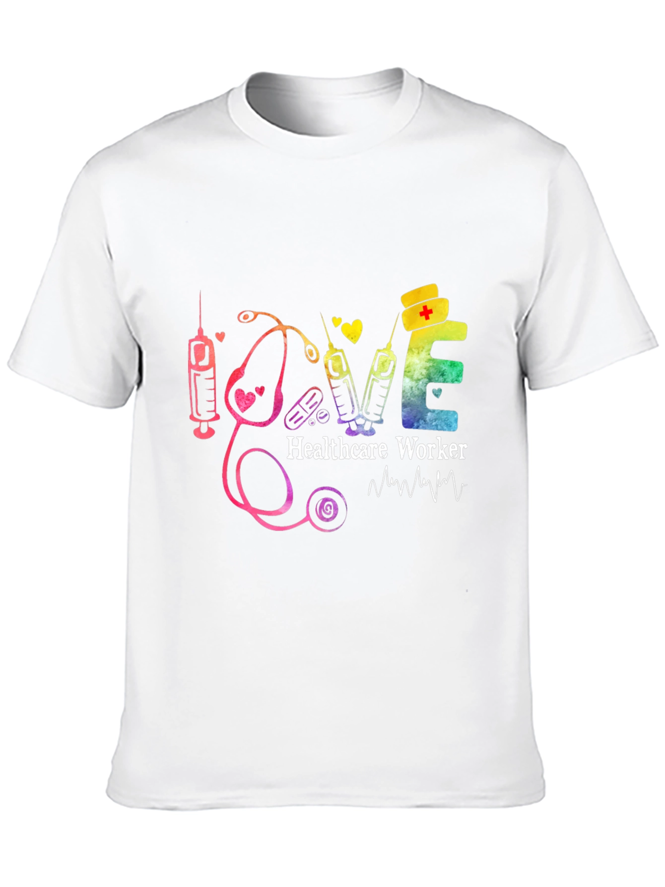 Healthcare Worker Love Graphic T-Shirt