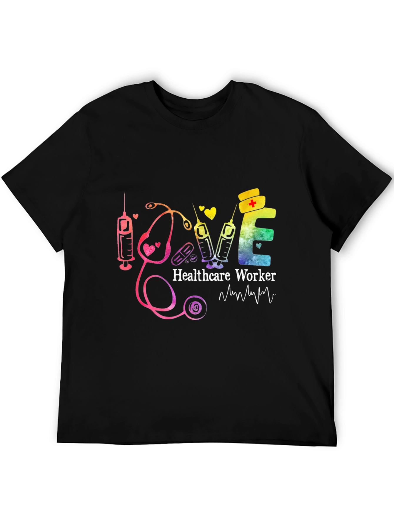 Healthcare Worker Love Graphic T-Shirt