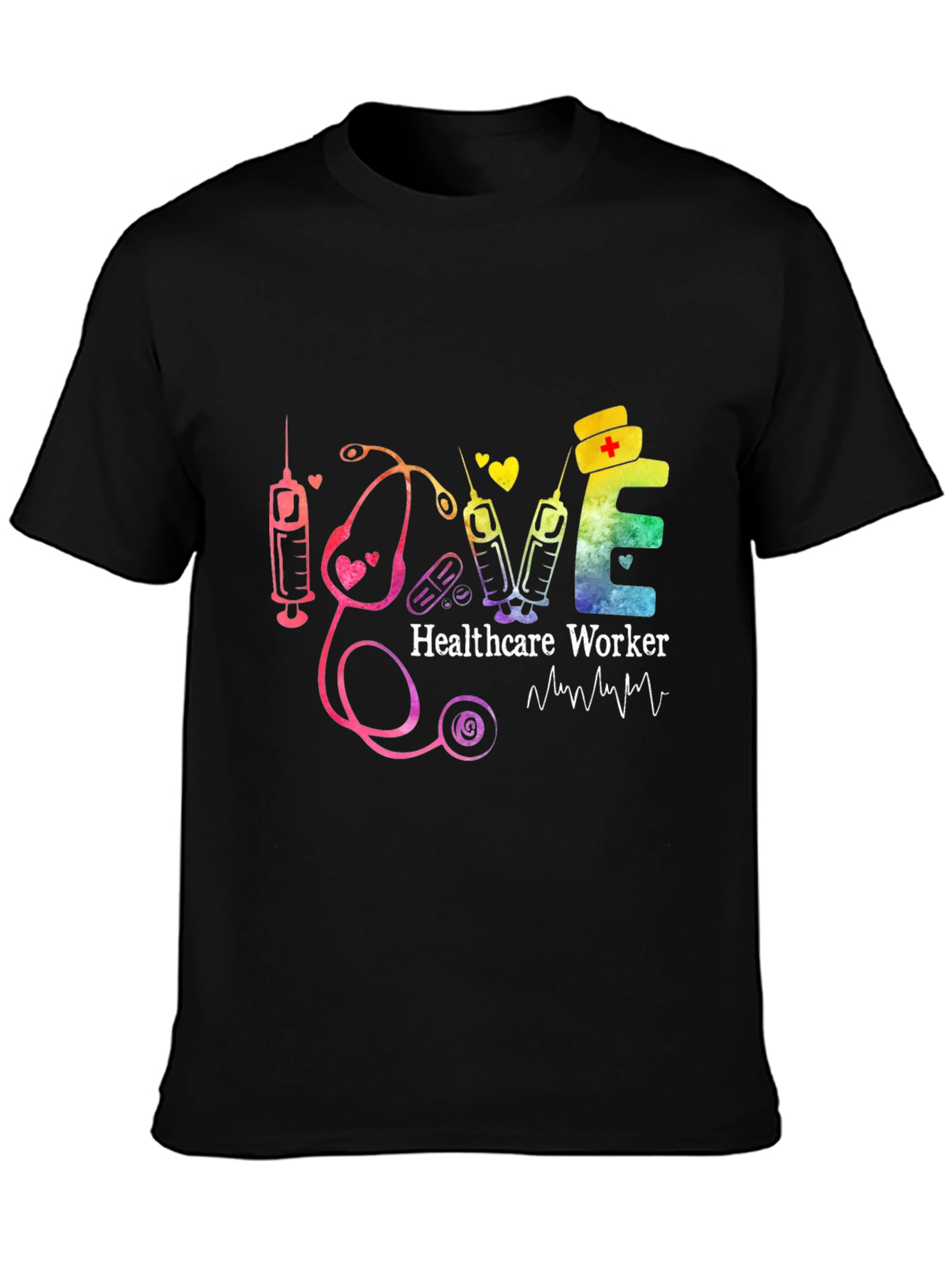 Healthcare Worker Love Graphic T-Shirt