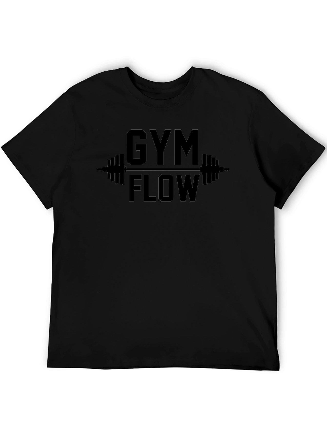 Gym Flow T-Shirt - Black Workout Tee