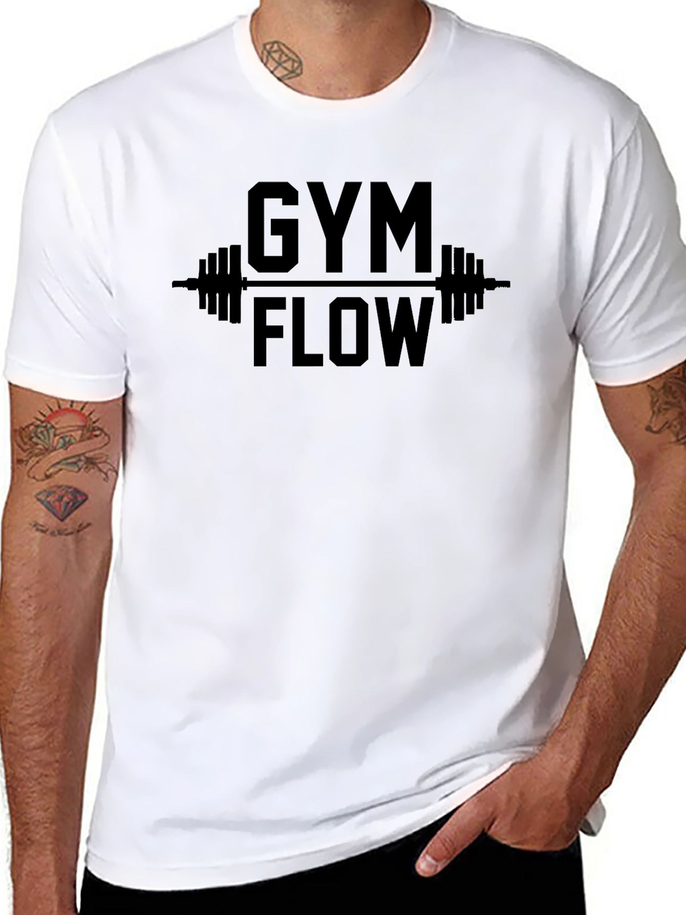 Gym Flow T-Shirt - Black Workout Tee