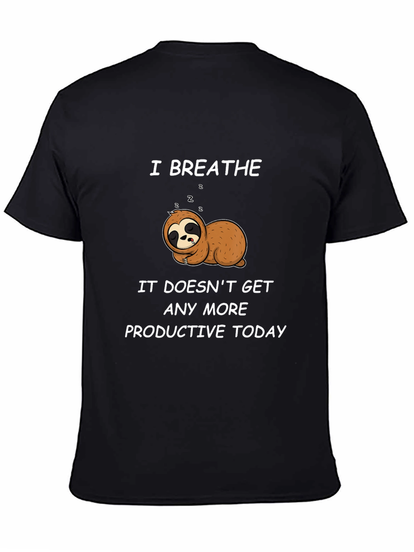 Lazy Sloth Graphic T-Shirt - Relax and Unwind