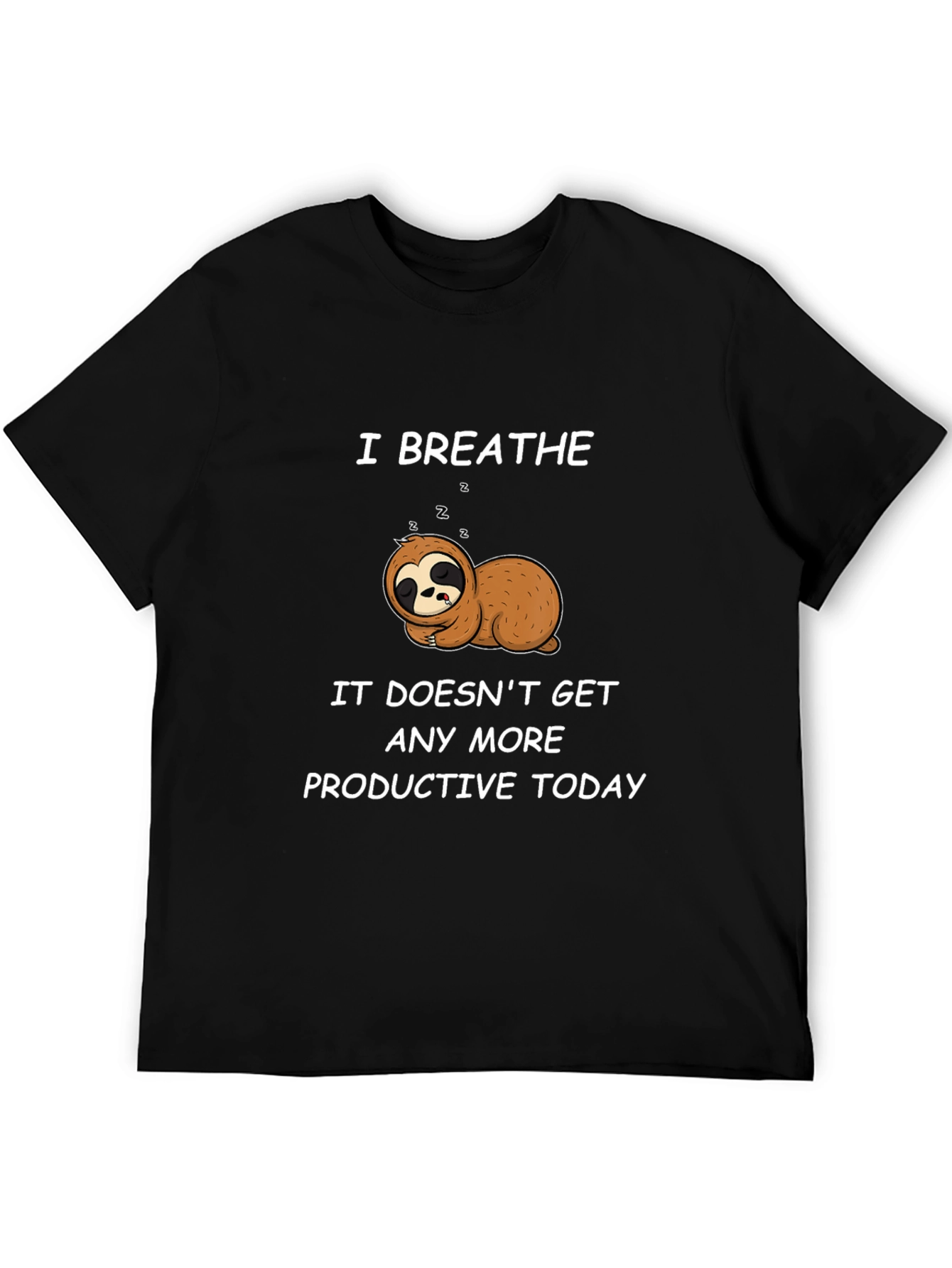Lazy Sloth Graphic T-Shirt - Relax and Unwind