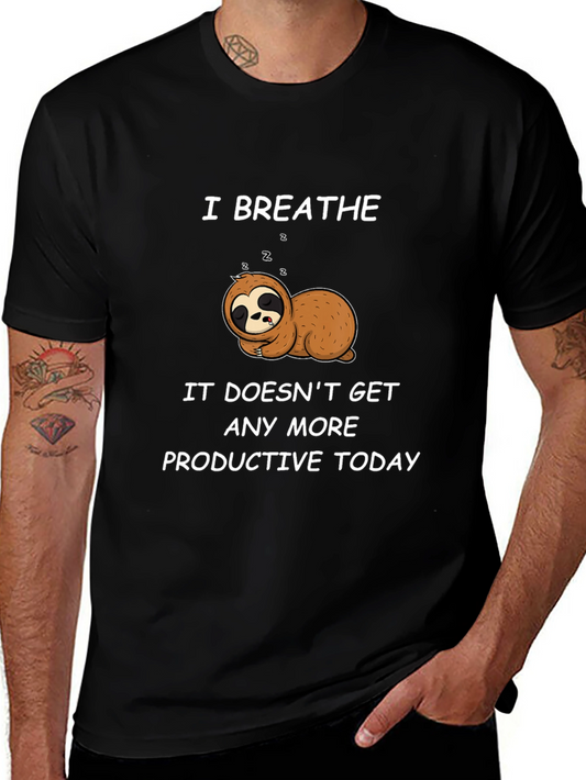 Lazy Sloth Graphic T-Shirt - Relax and Unwind