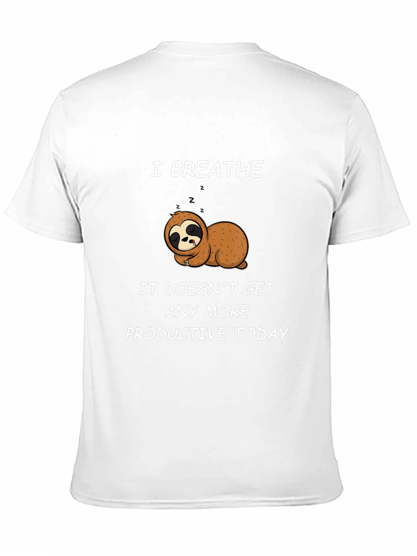 Lazy Sloth Graphic T-Shirt - Relax and Unwind