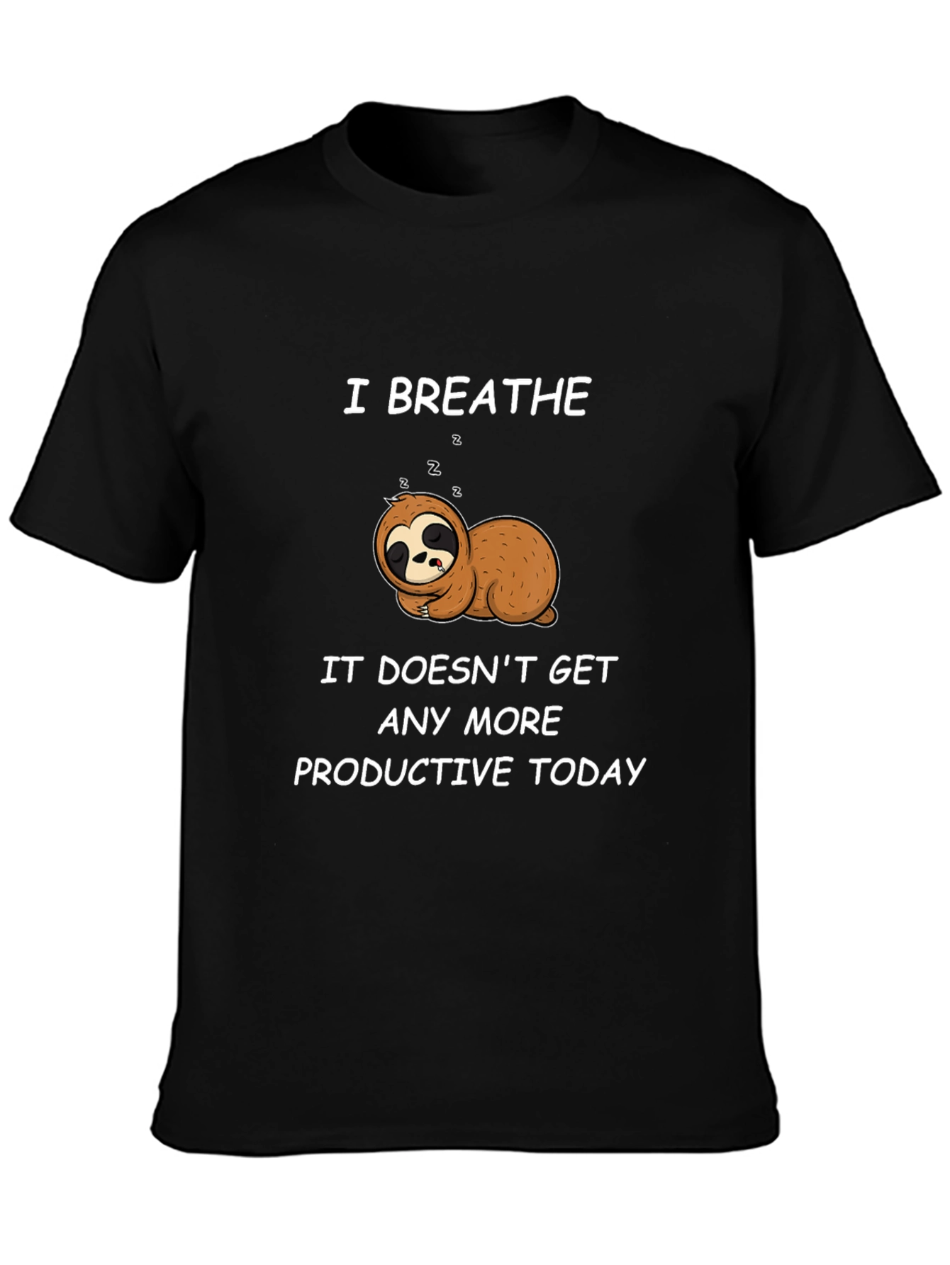 Lazy Sloth Graphic T-Shirt - Relax and Unwind
