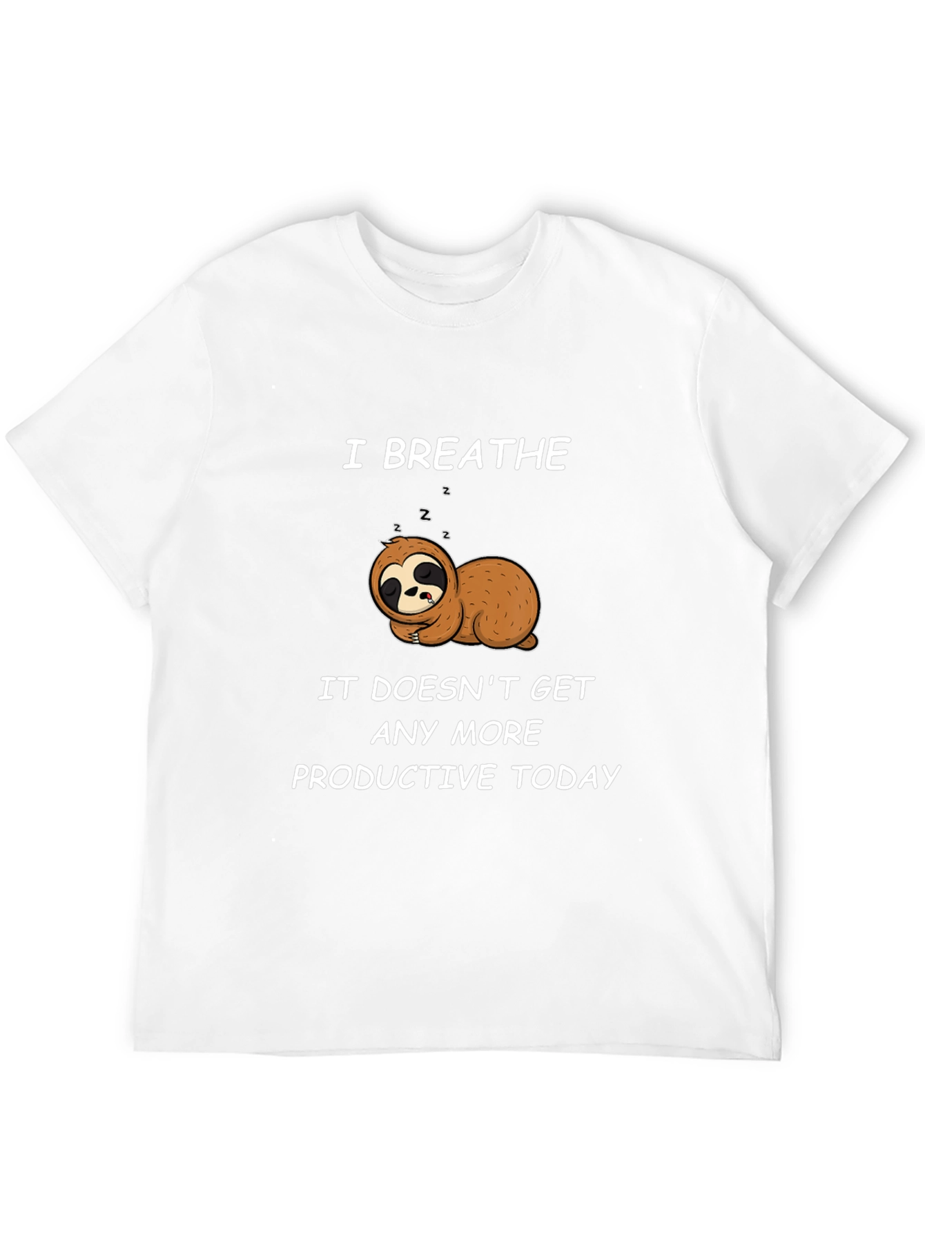 Lazy Sloth Graphic T-Shirt - Relax and Unwind