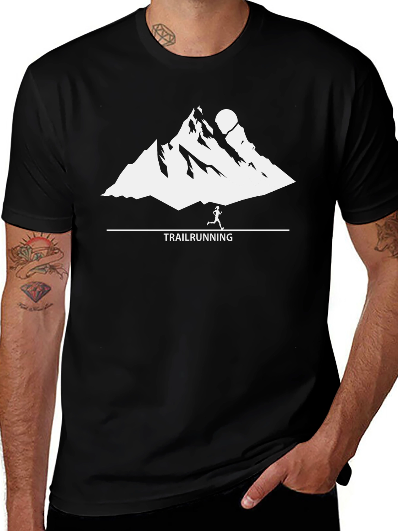Trail Running Mountain Graphic Tee