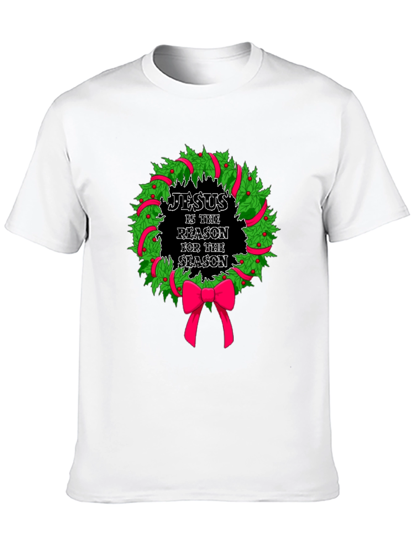 Jesus is the Reason Christmas Wreath T-Shirt