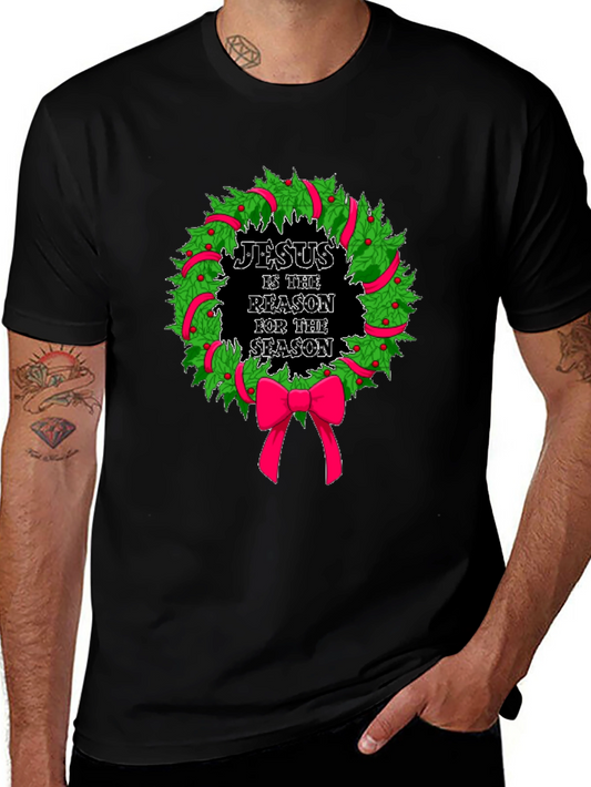 Jesus is the Reason Christmas Wreath T-Shirt