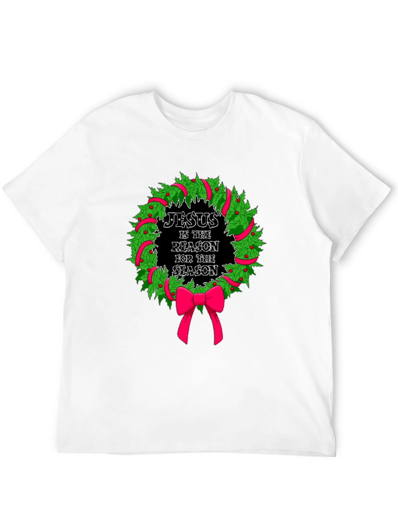 Jesus is the Reason Christmas Wreath T-Shirt