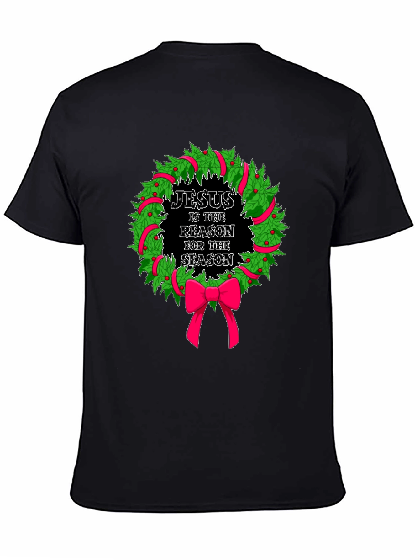Jesus is the Reason Christmas Wreath T-Shirt