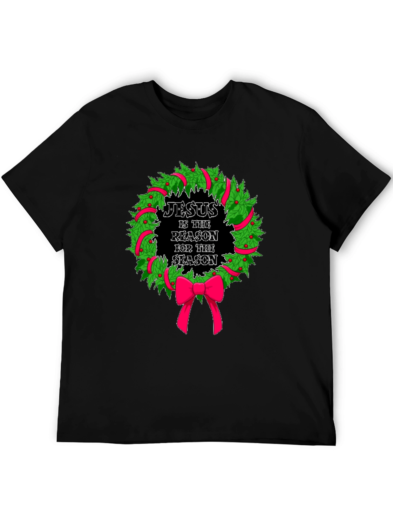 Jesus is the Reason Christmas Wreath T-Shirt