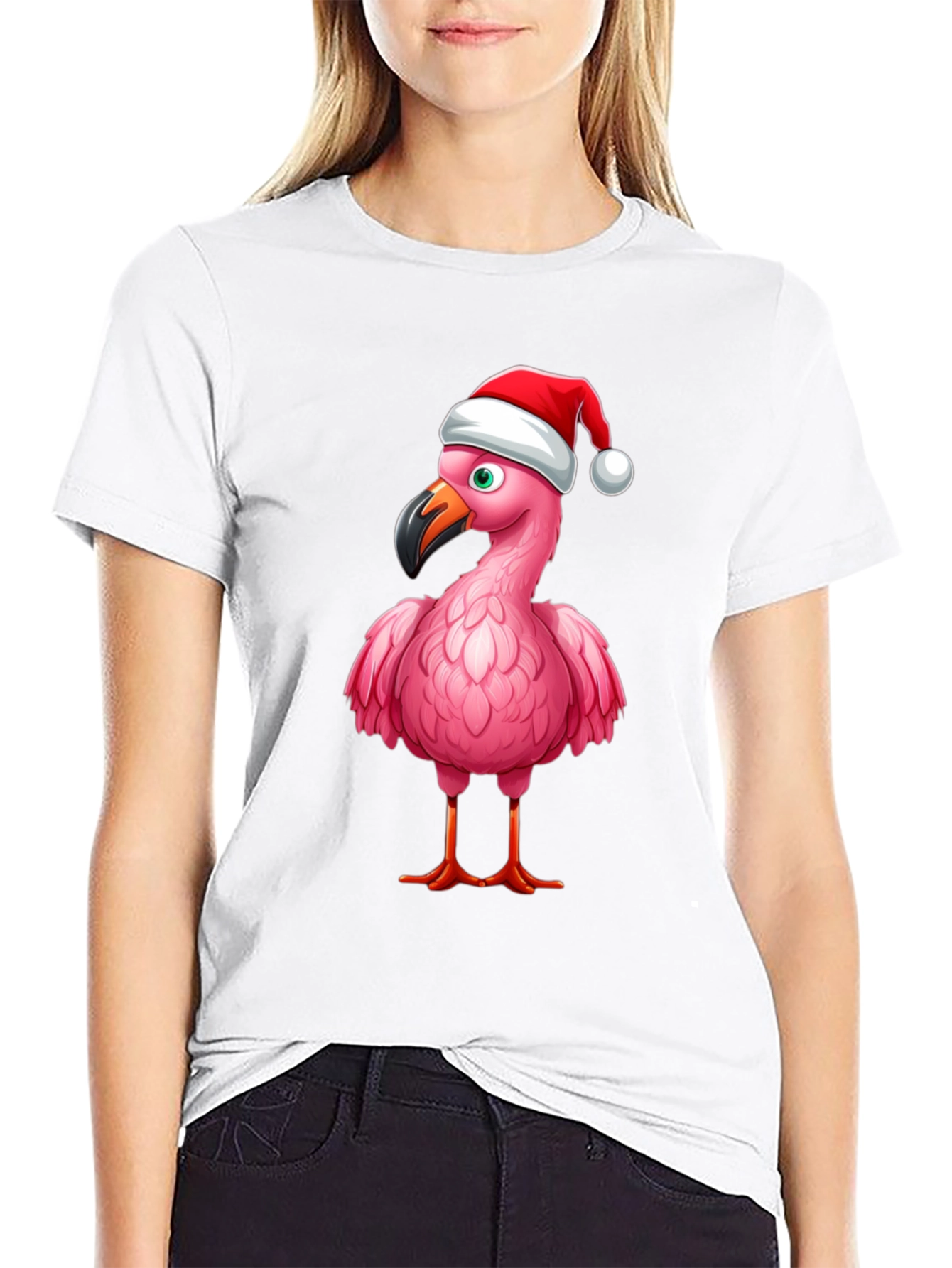 Festive Flamingo T-Shirt - Holiday Edition