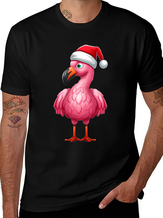 Festive Flamingo T-Shirt - Holiday Edition