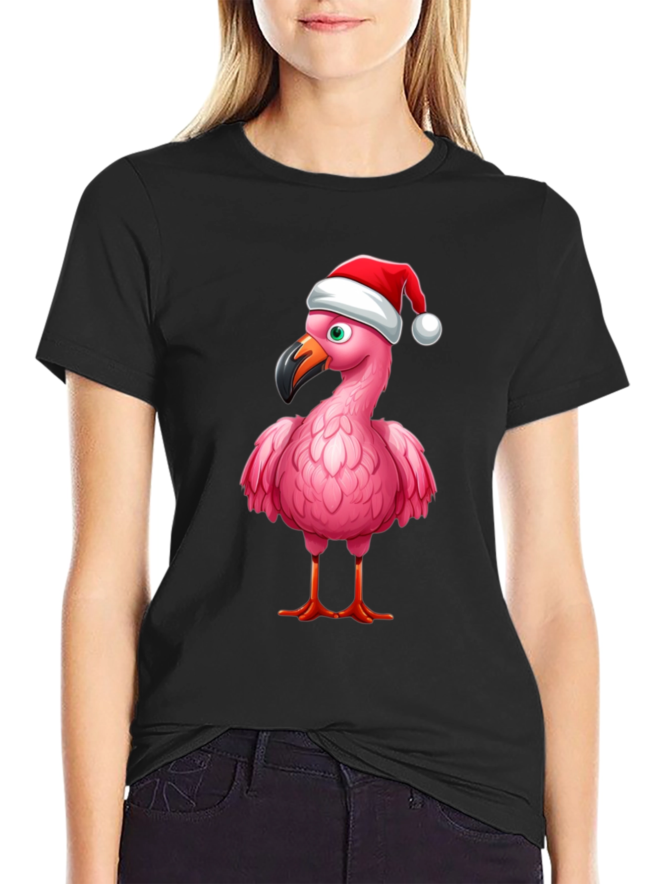 Festive Flamingo T-Shirt - Holiday Edition