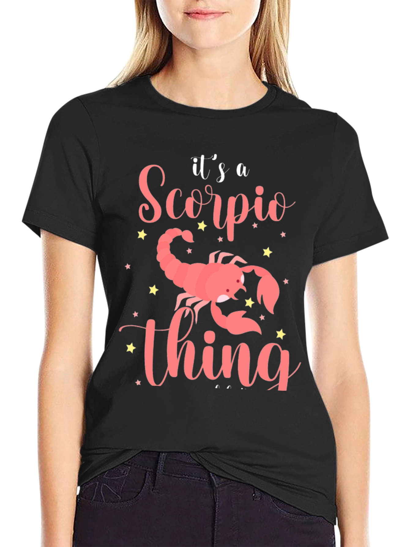 Scorpio Zodiac Sign Black T-Shirt